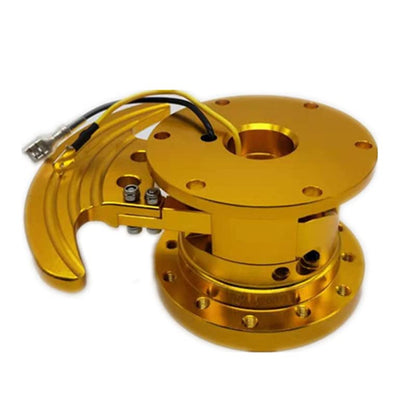 Tilt Racing Steering Wheel Quick Release Hub Kit Adapter Body Removable Snap Off Boss Kit (Gold) - color: GOLD