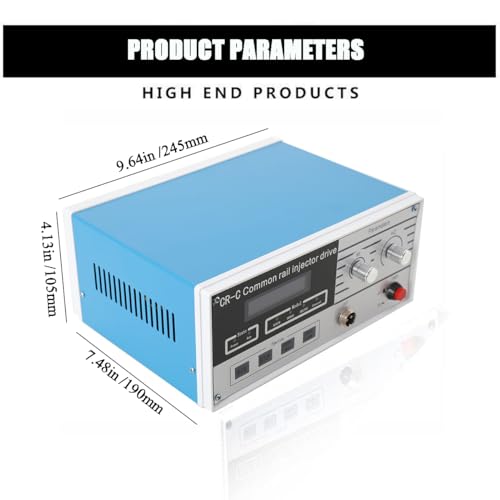 Common Rail Injector Tester CR-C Rail Injector Drive Fuel Injector Tester | CR Fuel Injector Cleaner Kit, Common Rail piezoelectric Injector Testers Car Fuel Injector Tester with 4 Test Range