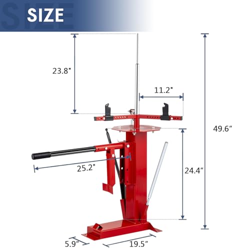 Manual Tire Changer with Bead Breaker, Fits 4"-16.5" Tires | Heavy-Duty Portable Tire Changer, No Power Required, Ideal for ATV, Lawn Equipment, Cars & Light Trucks