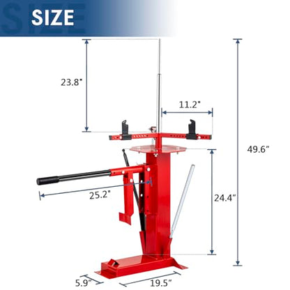 Manual Tire Changer with Bead Breaker, Fits 4"-16.5" Tires | Heavy-Duty Portable Tire Changer, No Power Required, Ideal for ATV, Lawn Equipment, Cars & Light Trucks