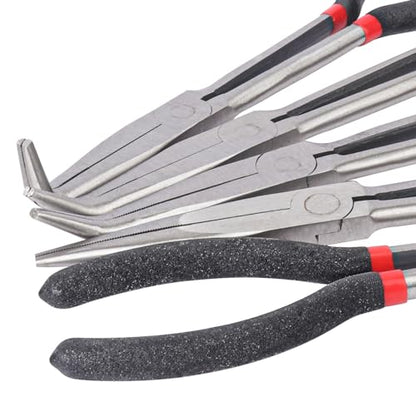 5 Pieces 11 Inch Extra Long Needle Nose Pliers Set