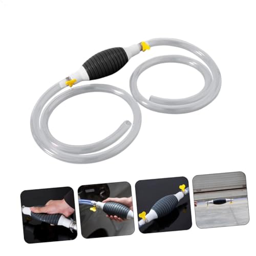 Manual Transfer Pump with Hose Efficient Oil and Water Siphon Kit for Cars Trucks and Motorcycles Durable Hand Pump for Fuel Liquid Extraction