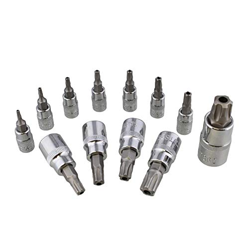 ABN Torx Plus Socket Set Star Bit Set, 5 Star Tamper Proof Bit Set, Tamper Proof – 12-Piece Torx Set