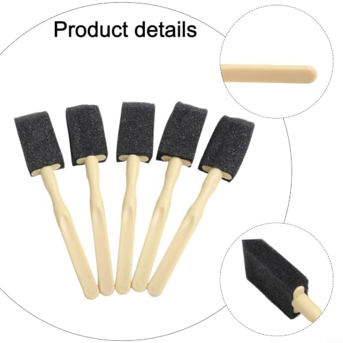 Car Air Vent Cleaning Brush Set Soft Sponge Detailing Tool for Dashboard AC Vents Dust Removal Black 14cm(5Pcs) - size: 5Pcs