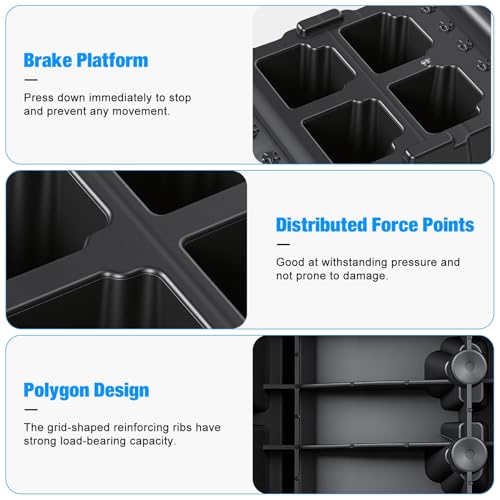 Car Ramps 13000LBS Capacity, 2 PCS 12" W Heavy Duty Vehicle Service Ramps 8.6" Lift Height Plastic Car Ramp for Oil Change Maintenance & Repair Jack Support Low Profile Ramp for Garage SUV Truck Black