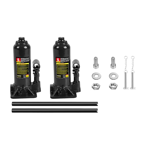 2 Pack Car Ramps 5T 10000lbs Car Ramps for Oil Changes Hydraulic Low Profile Car Lift Service Ramps Truck Trailer Portable Car Ramps for DIY Repair Stores Auto Beauty Stores,Black - size: Black