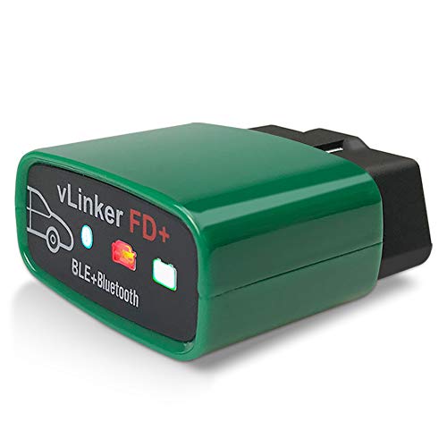 Vgate vLinker FD+ OBD2 Bluetooth Adapter – Diagnostic Code Reader for iOS, Android & Windows (Supports MS-CAN, ELM327) - size: FD+ BLE4.0 - Android & iOS & Windows