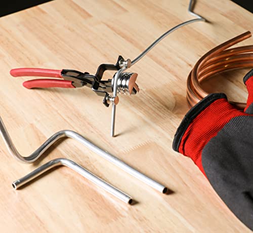 ARES 10024-3-in-1 Small Range Tubing Bender Pliers - Easily Make 90 Degree Bends in Brass, Copper, Steel, Stainless and Aluminum - Works for 1/8-Inch, 3/16-Inch, and 1/4-Inch Tubing - size: 3-in-1 Small Range Tubing Bender Pliers