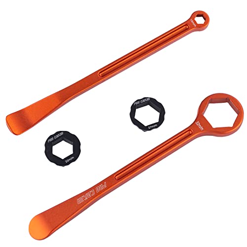 10MM/0.39'' 13MM/0.51'' 22MM/0.87'' 27MM/1.06'' 32MM/1.26''Tire Iron Lever Tool Spoon Motorcycle Tire Change Kit Wrench Set Combo Levers Kit Tire Repair Tool for European Bike XC SX XC EXCF - color: Orange, size: 13MM