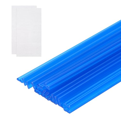 MECCANIXITY 20pcs Plastic Welding Rods, 20 Inch PP Welding Repair Strips Welder Rods with Reinforcing Mesh for Car Bumpers, Kayak Repair, Plastic Welder, Blue - color: Blue, size: 50cm