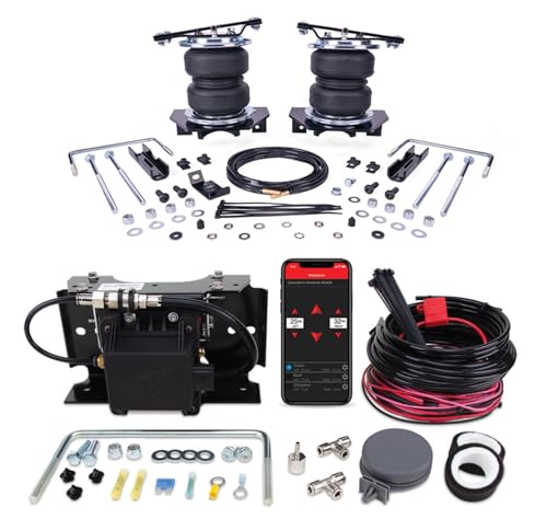 TrendsAuto Air Lift LoadLifter 5000 Air Spring Kit & WirelessAir 2nd Gen Compressor EZ Mount App Only fits 2023 2026 F250 F350 SuperDuty 4WD | Dual-Path Control | Includes TrendsAuto Decal - size: 73000EZ