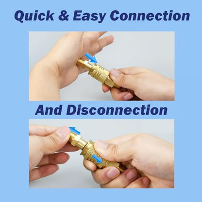 Air Compressor Blow Gun Kit and Tubing 17 Pcs, 1/4" NPT Quick Connect Fittings, Variety of Air Nozzles, 30' of 1/4" OD Hose and Connection Fittings