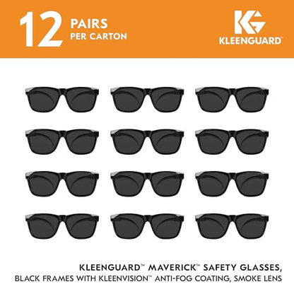 KLEENGUARD unisex-adult Kleenguard Maverick Eye Protection - color: Black Frame