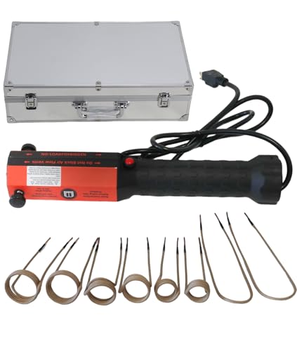 Induction Heater Bolt Removal, 1100W 110V Bolt Heater Tool with 8 Coil & Rugged Carrier Case, Safely Remove Rusty Nuts, Bolts, Screws - style: 1100W Induction Heater With 8Coils