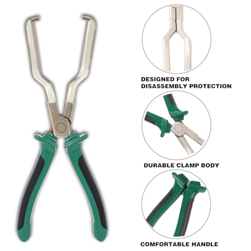 Aleric Electrical Disconnect Pliers - 2Pcs Fuel Line Disconnect Tool, Fuel Filter Caliper, Fuel Line Petrol Clip Pipe Pliers, Automotive Electrical Connector Disconnect Fuel Feed Pipe Repair Tool