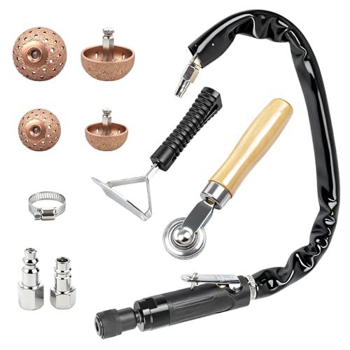 Professional Air Tire Repair and Polishing Tool Kit with 2500rpm Low Speed Buffer