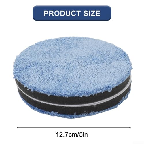 2pcs Microfiber Car Polishing Pads Set 3 or 4 or 5 or 6 or 7 Inch Foam Buffing Pads Auto Detailing Wax Compound and Scratch Removal Compatible with Rotary(3inch) - size: 3inch
