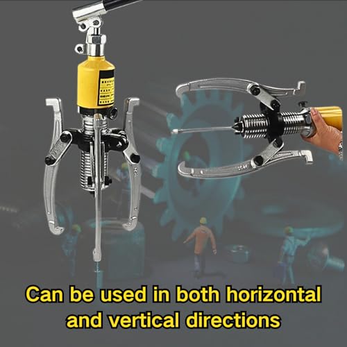 20T Hydraulic Gear Puller Set Wheel Bearing Puller Kit Pulling Separator for Wheel Hubs Rotors Car Axles Pulleys Brake Heavy Duty Mechanical Repair