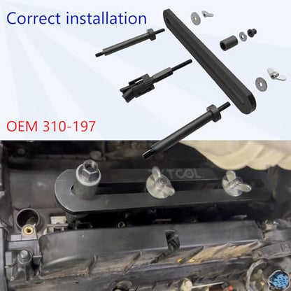 ZKTOOL New Upgraded Version Fuel Injector Puller Removal Tool Compatible with Land Rover Jaguar 3.0L 5.0L Gasoline Engine, Easily Remove Fuel Injectors Without Damage, Replaceable 310-197 - color: PLUS 310-197