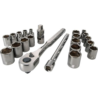 CRAFTSMAN Mechanics Tool Set, 3/8" Drive, SAE/Metric, 22 Piece (CMMT12029) - style: 3/8 Inch Set, 22 Piece