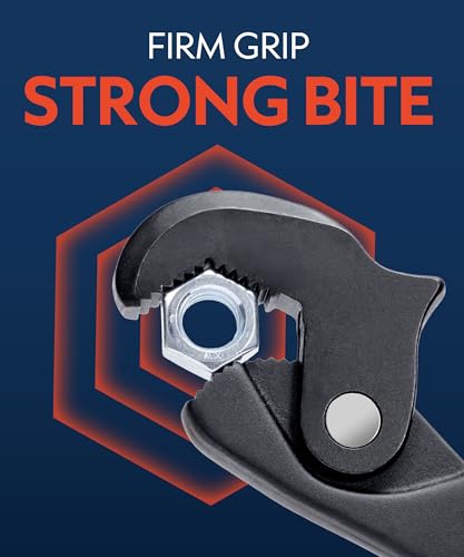 QUENCHING Self-Adjusting Crowfoot Wrench for Tight-Access Fasteners 8–32mm (5/16”–1-1/4”), Slim Profile, Not for Heavy Torque - size: 10" Dual Head Wrench