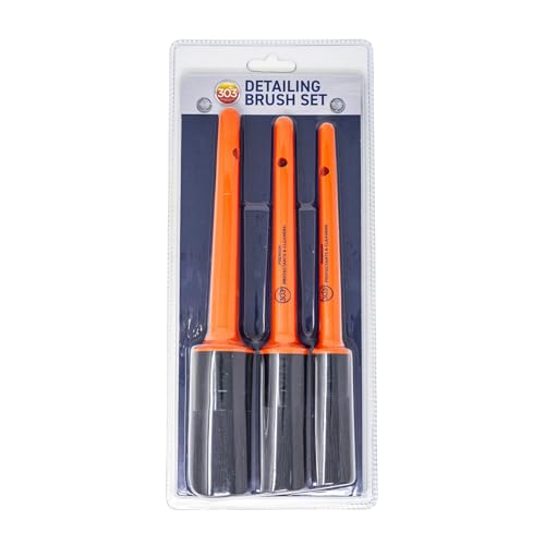 303 Detailing Brush Set, 3-Pack | Premium detailing brushes for cleaning interior and exterior vehicle surfaces.