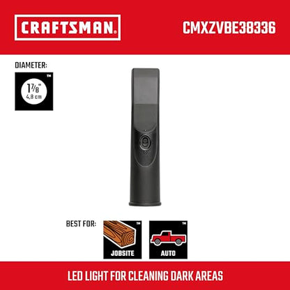 CRAFTSMAN CMXZVBE38336 1-7/8 in. LED Lighted Car Nozzle Vacuum Attachment - size: LED Car Nozzle