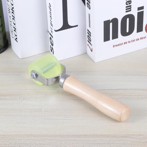 GANAZONO Car Tire Repair Roller Bearing Tool for Tire Patch Repairs with Sturdy Wood and Metal Construction Labor-saving Design Ensures Good Adhesion