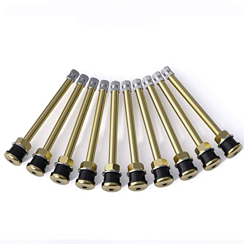 CKAuto TR573 Brass Commercial 4-3/8 Valve Stems for Rim Φ.625" (10 Pack) - color: tr573