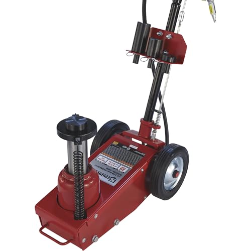 Strongway 35-Ton Quick Lift Air/Hydraulic Service Floor Jack | Quick setup, controlled vehicle service, heavy shop use, stable positioning, durable steel construction - size: 35 Ton