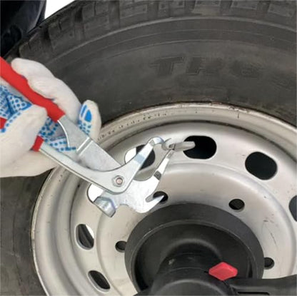 Wheel Balancer Pliers, Wheel Weights Hammer, Clip-on/Remover Tool for Tire Balancing