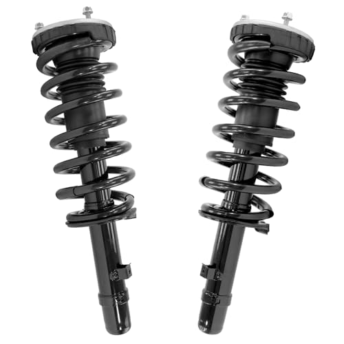 Detroit Axle - AWD Front Struts for 2015 2016 Hyundai Genesis 2017 G80, Struts with Coil Spring Complete Struts Assembly Replacement - size: 13591_13592/Pair