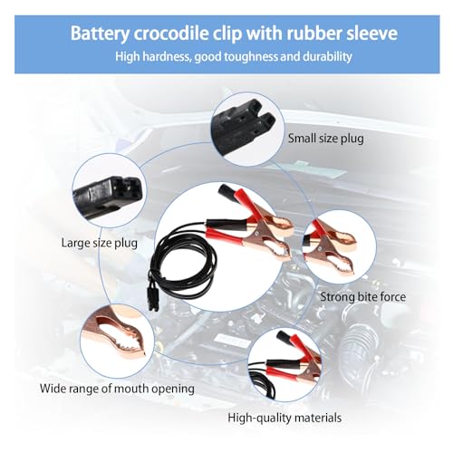 Augeny Auto Fuel Injector Flush Cleaner Adapter, Universal Car Fuel Injection Nozzle Cleaning Assistant Tool Kit, Vehicle DIY Injector Cleaning Tool Set for Auto Motorcycle EV ATV Boat