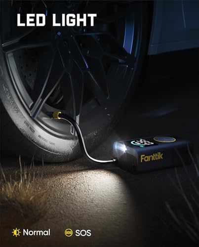 Fanttik X10 Pro 35s Fast Tire Inflator, 150PSI Cordless Air Pump, Auto-Off