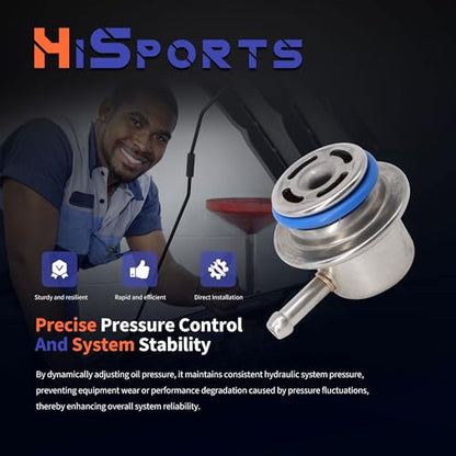 HiSport Fuel Injection Pressure Regulator - Compatible with Ford Mazda Mercury Lincoln Replaces PR4034 - size: HSFPRR4034
