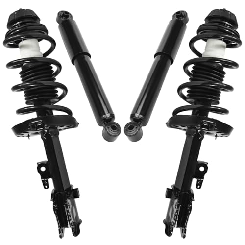 Detroit Axle - Front Struts & Coil Springs Rear Shock Absorbers Replacement for 2010 2011 2012 2013 Kia Soul - 4pc Set - size: 4AQ47346/Shock Kit