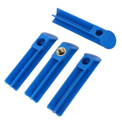 4PCS Fuel Injector Cleaner Adapter Kit, Universal Injector Flush Cleaning Tool for Car and Motorcycle, ABS Durable Nozzle Adaptors Compatible with All Fuel Injection