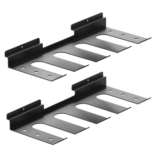 Slatwall Drill Holder 2 Pack,17 in Slatwall Cordless Drill Tool Organizer, Metal Power Tool Organizer, Suitable Tool Rack for Tool Room, Workshop, Garage - size: 2 pack