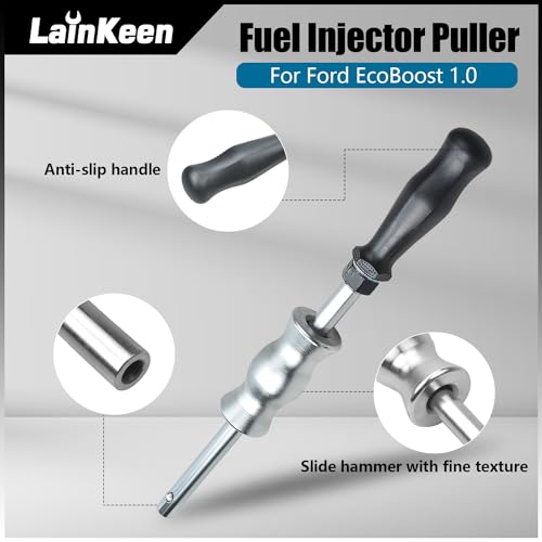 LainKeen Fuel Injector Puller Tool Kit Compatible with Ford EcoBoost 1.0, 1.5, 1.6, 2.0 3.5 3.7 Petrol Engines Injector Removal Tool with Slide Hammer