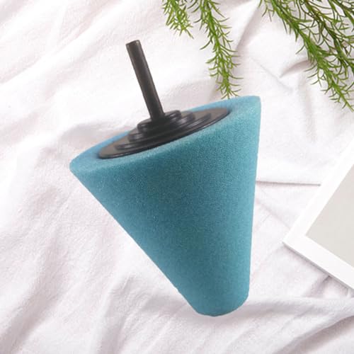 STOBAZA Car Burnishing Pad Set Cone Shaped 3-Piece Sponge Polishing Wheel for Automotive Wheel Hub Cleaning for Car Detailing and Buffing