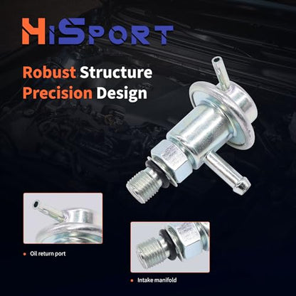HiSport Fuel Injection Pressure Regulator PR4043 Replacement for Toyota 4Runner Pickup 1988 1989 1990 1991 1992 1993 1994 1995 T100 1992 1993 1994, 3.0 Bar # 23280-65010 - size: HSFPRR4043