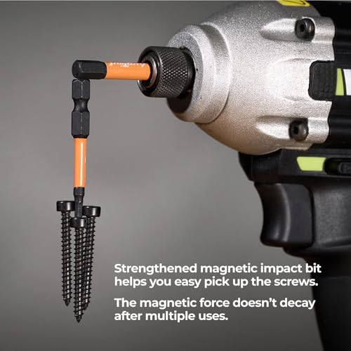 toolant 8mm Impact Hex Bits Set 10pcs, 1/4” Hex-Shank Allen Wrench Drill Bit Set, S2 Steel, CNC Machined Tips with Magnetism, 2” Long with Storage Box - size: 8mm(10pcs)