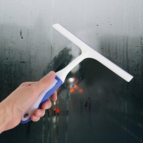 2pcs Car Window Squeegees Lightweight Efficient Windshield Cleaner for Car and Home Glass Surfaces Gentle Non-Scratch Design Removes Water Spots and Debris Quickly