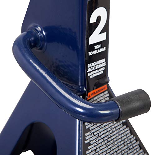 TCE AT82001U Torin Hydraulic Trolley Service/Floor Jack Combo with 2 Jack Stands, 2 Ton (4,000 lb) Capacity, Blue - size: 2 Ton