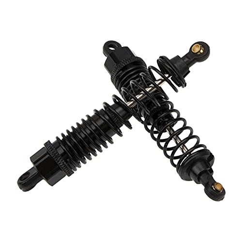 2Pcs Aluminum Shock Absorber Damper 166004 Compatible with Redcat Shockwave Sandstorm Tornado Epx/PRO S30 HSP 94106 94107 RC Off Road Buggy Truck (Black)