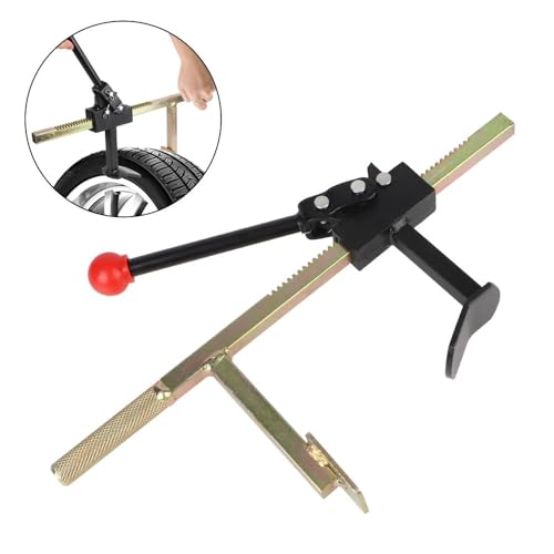 Small Manual Tire Changer & Bead Breaker Tool (Max 180mm/7), Portable Motorcycle Tire Removal Tool for E-Bike, Scooter & ATV, Heavy Duty Steel Rim Protector & Bead Buster