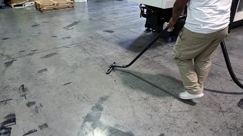 Cen-Tec Systems Commercial Vacuum Attachment Kit with Telescopic S-Wand and 14" Natural Fill Floor Brush