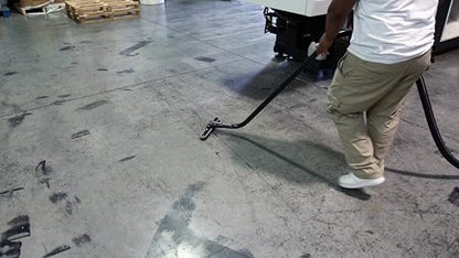 Cen-Tec Systems Commercial Vacuum Attachment Kit with Telescopic S-Wand and 14" Natural Fill Floor Brush