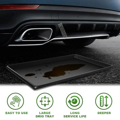6 Pcs Oil Oil Drip Tray - 35.4 x 24 x1.6 Inches, Large Oil Drip Pans for Under Car Garage Floors, Extra Large Oil Catch Pan for Car Driveway Automotive - size: 6