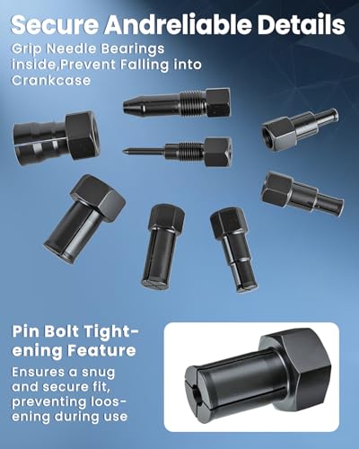 ATPEAM 10pc Motorcycle Wheel Bearing Puller Set 8-25mm Blind Hole Bearing Puller Tool for Removing Motorcycle Bearings